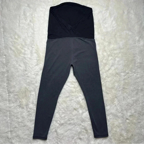 Isabel Maternity by Ingrid & Isabel Leggings Crossover Panel Black/Grey  Sz Med - Picture 9 of 16